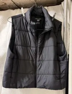 ユニクロ ベスト ブラック L ダウンベスト　パフテックベスト　UNIQLO