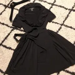 【美品】DIANE von FURSTENBERG 女優襟カシュクールワンピース