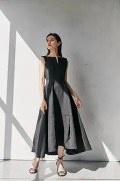 【未使用】L’AUBE BLANC Keyneck Jacquard Dress