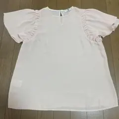 【ピーエス ポールスミス 】 シフォン ブラウス ペールピンク Lのサムネイル