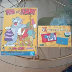 トムとジェリー　 シークレット　フラットミニポーチ　一番くじ　I賞　キャンバス風