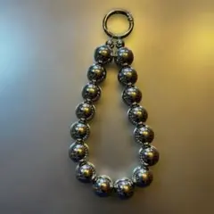 ビッグ ボールチェーン ショート スマホストラップ