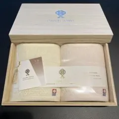 新品未使用　木箱入り　ITSUORI TOWEL 天音　フェイスタオルセット