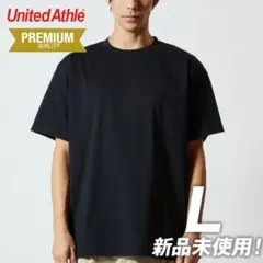 Tシャツ プレミアム 厚手 綿100 6.2oz【5942-01】L ブラックのサムネイル