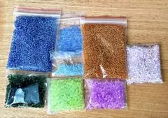 総量約150ｇ シードビーズ・丸小・ソロバンカット ミックスアソート まとめ売り