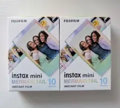 instax mini MERMAID TAIL 10 2個セット チェキ