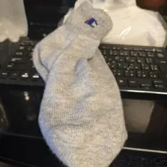 Champion グレー ソックス ロゴ入り