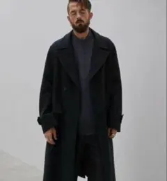 LIDNM 2021AW Super140s OFFICER COAT Mサイズ