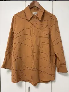 steven alan M 長袖シャツ オレンジ