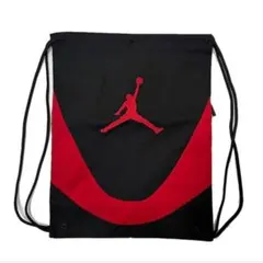 【新品】ジョーダン JORDAN ジムサック　黒赤　ナップサック　リュックバスケ