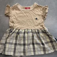 POLO チュニック ベージュ・チェック