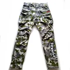 PUNK DRUNKERS 100 ミリタリーパンツ　あいつCAMO　迷彩　ロゴのサムネイル