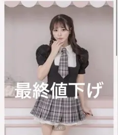 pium ピウム ケーブルカットバルーンミニワンピース ネイビー - メルカリ