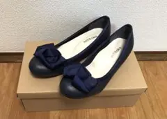 ちーさん専用　　ヴェリココ ラクチンきれいパンプス 21.0ｃｍ ミドル幅 紺色