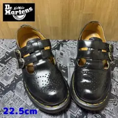 Dr. Martens ブラックレザー ローファー メリージェーン 22.5cm