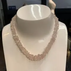 (天然石)ローズクォーツネックレス
