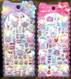 海外正規品　サンリオ　ハローキティ　キラキラ ジュエルシール　2枚セット②