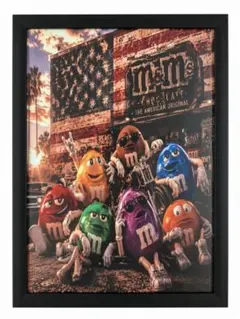 M&M's イラストポスター 額付き