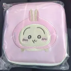ちいかわ　うさぎ　スクエアポーチ　ピーチ　粧美堂　桃　CHIKAWA　ピンク