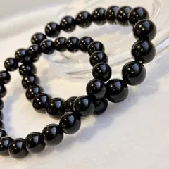 魔除け、厄除けに。ブラックオニキス ブレスレット 2本セット ペアブレス