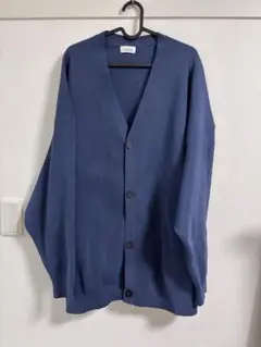 JUNRed カーディガン　青　Lサイズ