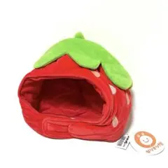 なりきり帽　いちごの帽子　フリーサイズ　コスプレ　ストロベリー
