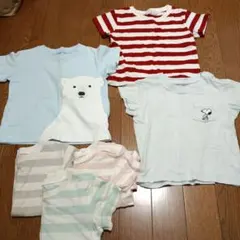 無印良品ベビー服 Tシャツ6セット　80㎝