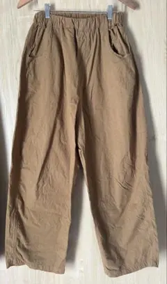 ナル　シーチングハンドワッシャーノッポパンツ　コヨーテ