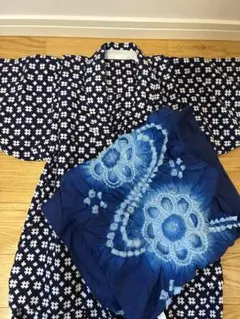 浴衣　子ども　男の子　浴衣&帯セット売り