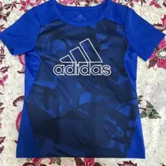 アディダス　adidas 半袖　Tシャツ 速乾性　ブルー　サイズ120 男の子