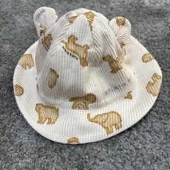 gelato pique 動物柄耳付き帽子 ワンサイズ