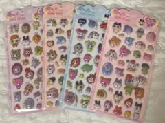 4枚セット　たまごっち　ステッカー　3Dシール　ボンボンドロップシール風