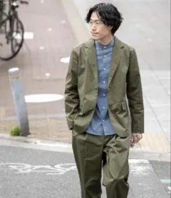 アーバンリサーチ/ストレッチスーツ/セットアップ/グリーン