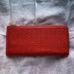 【薄型✨】LOEWE リピートアナグラム　総柄　長財布　L字ファスナーのサムネイル