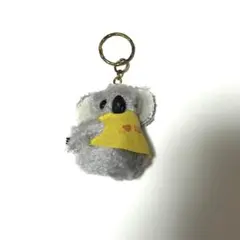 コアラ キーホルダー I ♥ AUSTRALIA 黄色ビンテージ