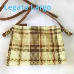 Legato Largo ショルダーバッグ ポシェット シンプル 格子柄 美品！のサムネイル