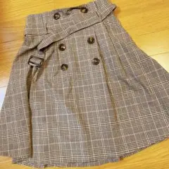 evelynチェック柄スカート