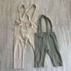 ベビーサロペット2点セット　ロンパース　95 80