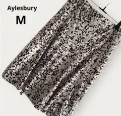 Aylesbury フレアスカート M 上品 ひざ丈 総柄 華やか オフィスのサムネイル