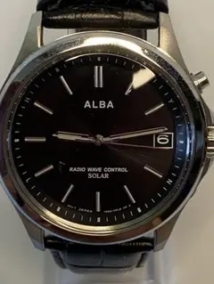 稼働品 SEIKO 腕時計 セイコー アルバ デイト 16.8cm ソーラー式 