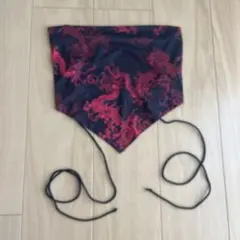 ドラゴン柄 ホルターネック トップス Mのサムネイル