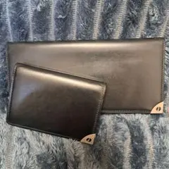 ALFRED DUNHILL ブラックレザー長財布＆名刺入れ