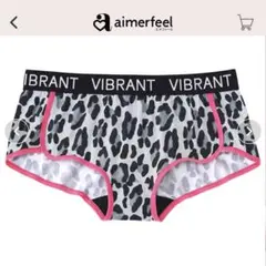新品❤️エメフィール ヒョウカラートリミングヒップハングショーツ ネオンピンク M