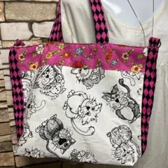 ロラライハリス ハンドメイドバッグDカン付き 横マチ無しタイプ - メルカリ