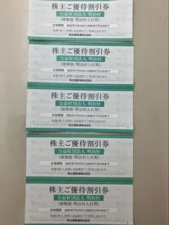 名鉄 株主優待券 明治村 入村料割引券 5枚　ミニレター発送