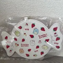 すみっコぐらし　サクマ　いちごみるく　キャンディ　ダイカット　パスケース