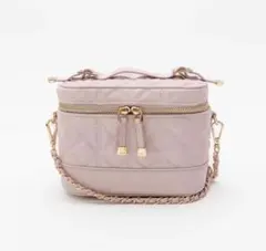 RANDA キルティング2WAYバニティバッグ ライトピンク