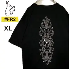 即完売 FR2 エフアールツー Tシャツ クロムハーツ 刺繍 XL FR2 エフアールツー ラビットハーツTシャツ クロムハーツ