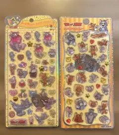 プチドロップステッカー•うるちゅるポップシール ⭐︎トムとジェリー　２枚セット