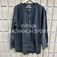 〈VINTAGE〉 90's BACHRACH SPORT/ リネン混ノーカラー